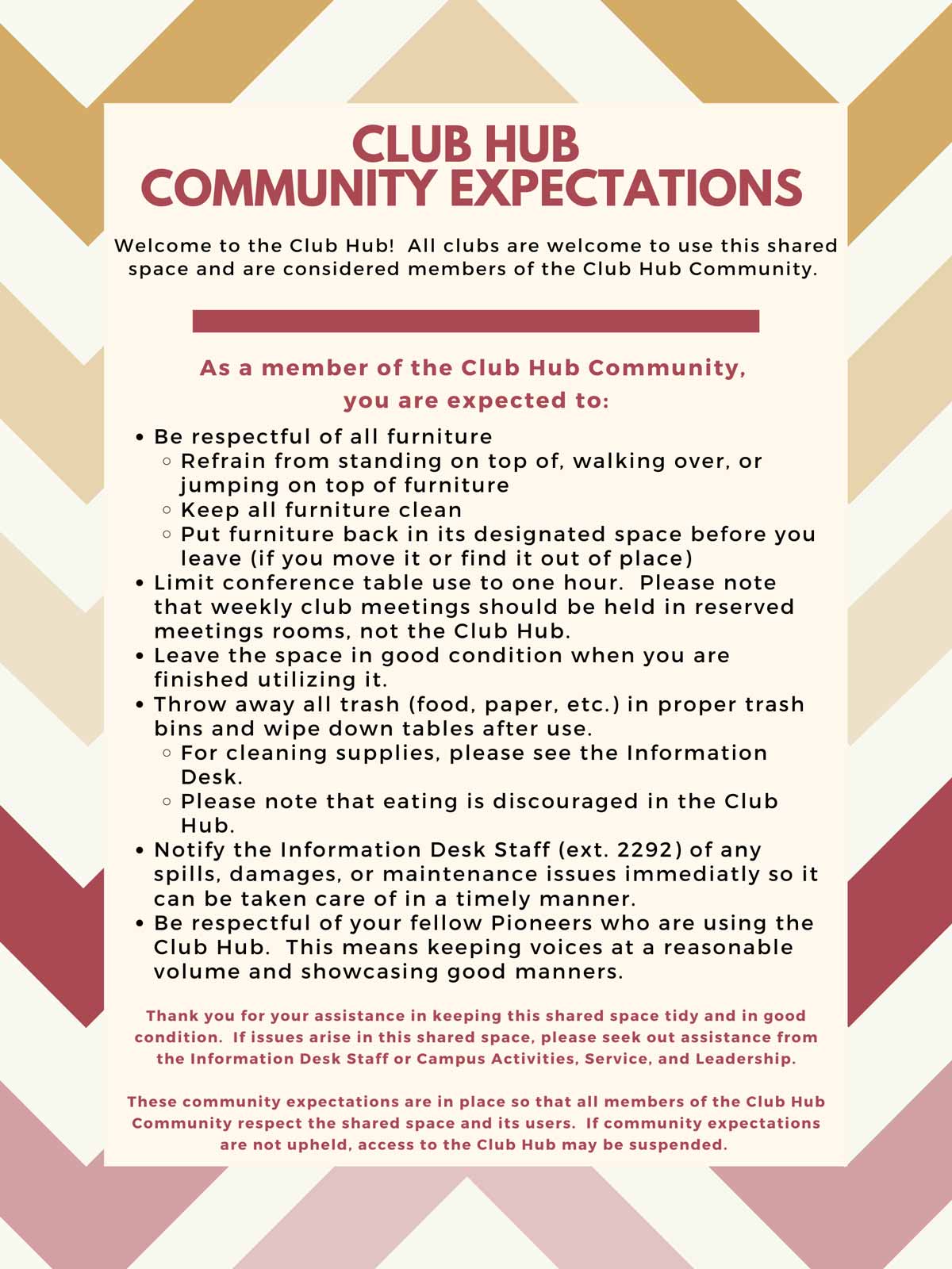 Club Hub Expectations