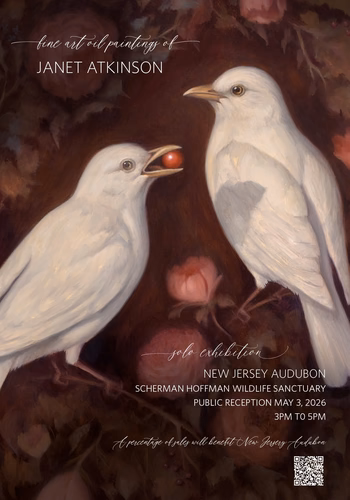 Invitation to Janet Atkinson&rsquo;s solo exhibition, In the Presence of Birds