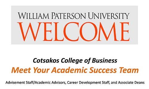 Cotsakos College of Business- Meet Your Academic Success Team